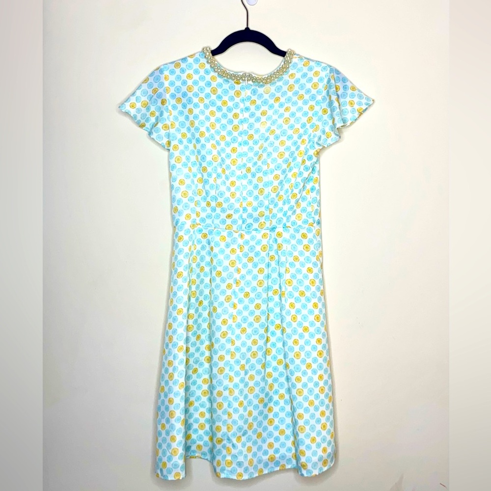 Jason Wu Pearl Collared Flutter Sleeve Mini Dress